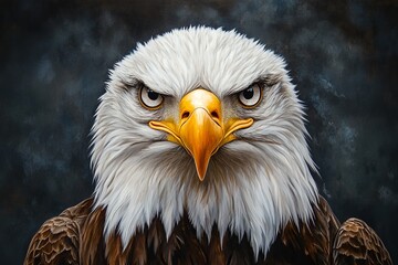 Obraz premium portrait headshot photo of eagle