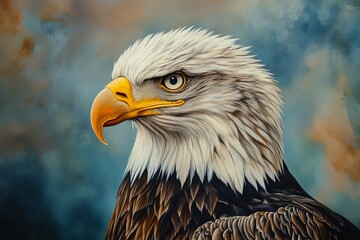 Obraz premium portrait headshot photo of eagle