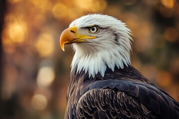 Obraz premium portrait headshot photo of eagle