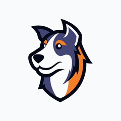 Dog on White Background  Powerful and Bold Symbol