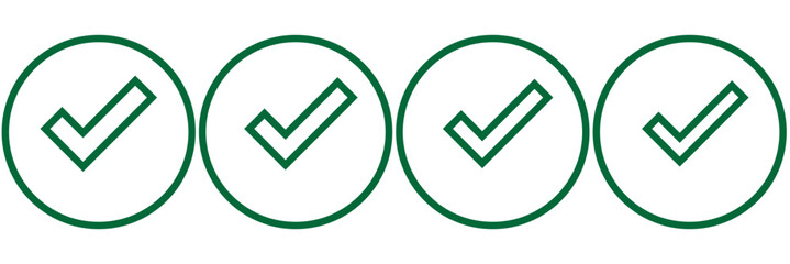 Green check mark png file type for apps, website, web, UI, logo, designs