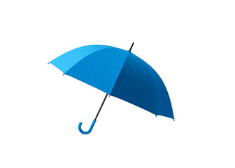 blue umbrella isolated on white