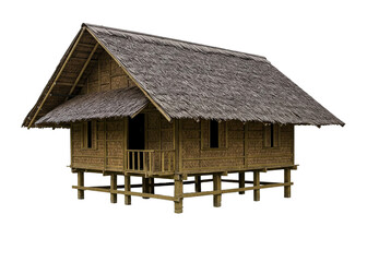 old bamboo house