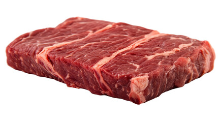 Obraz premium Raw Chuck Steak. Ready To Grill, Fry Or Bake. Fresh Meat For Delicious Meals.