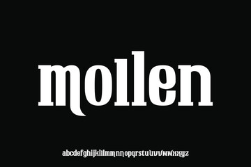 Obraz premium Display alphabet font vector design suitable for headline, poster, logo, magazine and many more