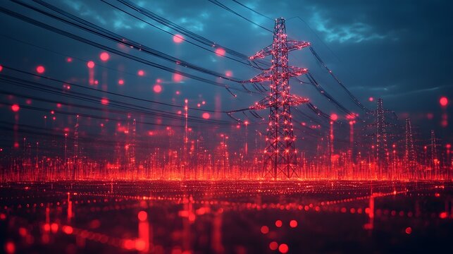 AI-controlled energy management platform ensuring stable power supply during peak hours