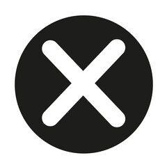 Obraz premium Cross sign - Black and white cross sign 