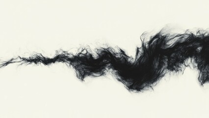 Fototapeta premium Abstract Black Ink Wash Painting on White Background