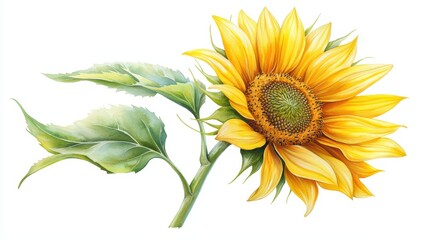 Vibrant sunflower in full bloom, a captivating display of nature's golden beauty