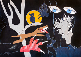 abstract painting, nightmares