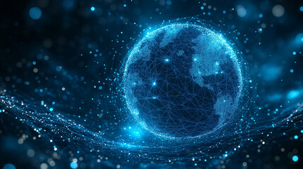 Obraz premium Business with technology, high technology for future. Generative AI Illustration.