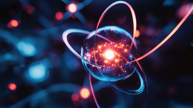 Quantum System Glowing with Dynamic Binary Light