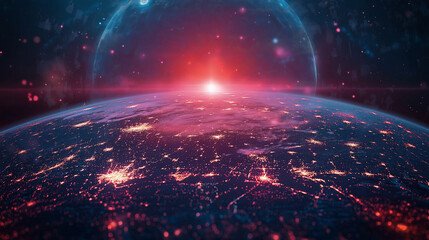 Business with technology, high technology for future. Generative AI Illustration.