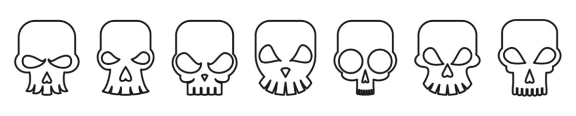 skeleton skull head 