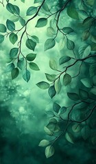 Green leaves and soft light create a serene vibe. Tree of Life and Spiritual Liberation