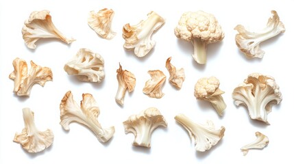 Fototapeta premium Cauliflower isolated on a white background. 