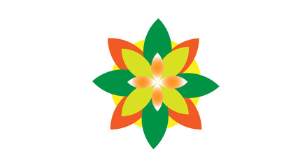 Colorful decoration flowers - Landscape Web prind and digital media