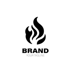 Obraz premium Flame Logo. Flame Logo Design. Flame Logo Brand. Flame Logo Vector Design Isolated on White Background