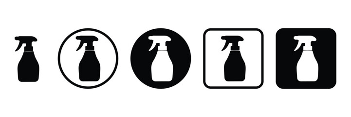 Brachiosaurus Dinosaur Silhouette Icons in Black and White