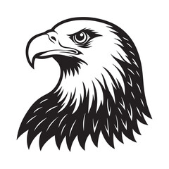 Bald eagle egad majestic Bird wildlife symbol design