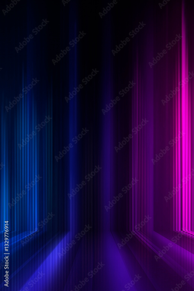 Sticker abstract neon background. sound wave design element.
