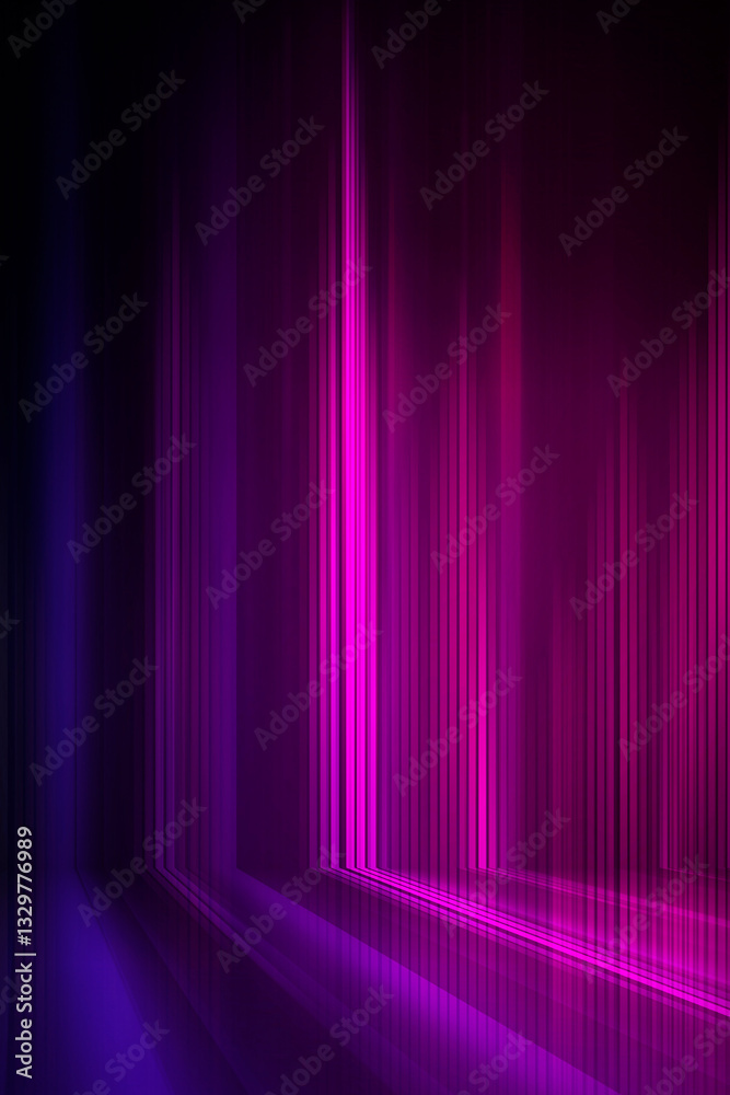 Poster abstract neon background. sound wave design element.