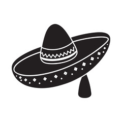 Sombrero Vueltiao silhouette Colombian hat cultural symbol vector design