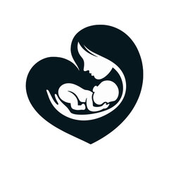 Maternal care icon vector 