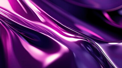 Fototapeta premium Abstract Purple and Pink Glossy Liquid Swirls Dynamic Background Image