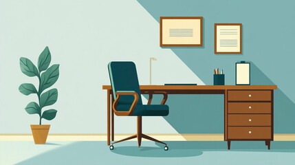 Fototapeta premium 室内のイラスト