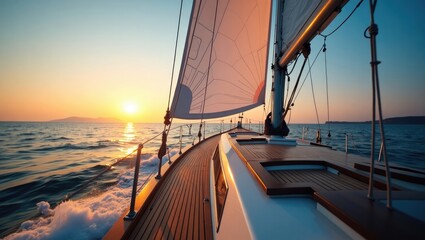 Yacht, sailing competition.