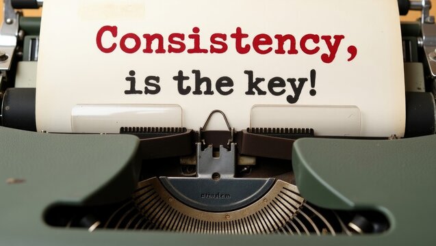 Typed phrases on a classic typewriter - Powered by Adobe