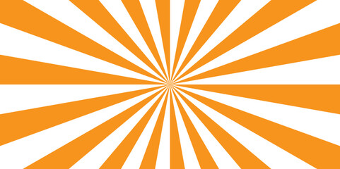 Abstract background with rays. Sun ray vector background radial sunrise or sunset light retro design. Abstract summer sunny. Vintage beam sunburst texture.	