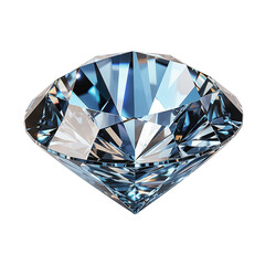 Diamond crystal gemstone object isolated on a transparent background png