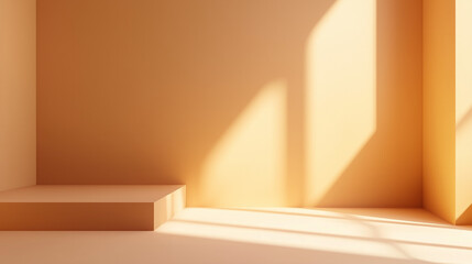 Empty brown wall background versatile for product display Empty Cream wall background product display empty .