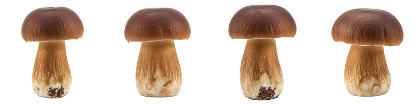 Dark Boletus aereus Mushroom, Cut Out Set