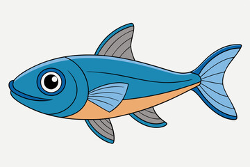 fish on a white background