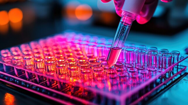 Inspector conducts ELISA testing for mycotoxins in wheat during laboratory analysis