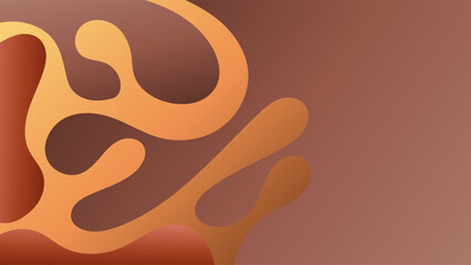 PODCAST GRADIENT BROWN ORANGE BACKGROUND COLORFUL WITH HAND DRAWN ORGANIC SHAPES COLOR SIMPLE TEMPLATE DESIGN VECTOR. GOOD FOR COVER DESIGN, BANNER, WEB,SOCIAL MEDIA