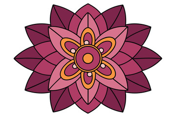 lotus flower isolated on white background