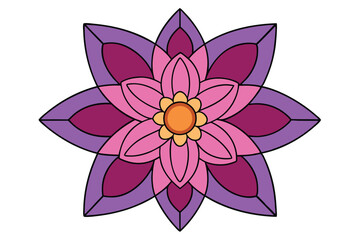 lotus flower isolated on white background