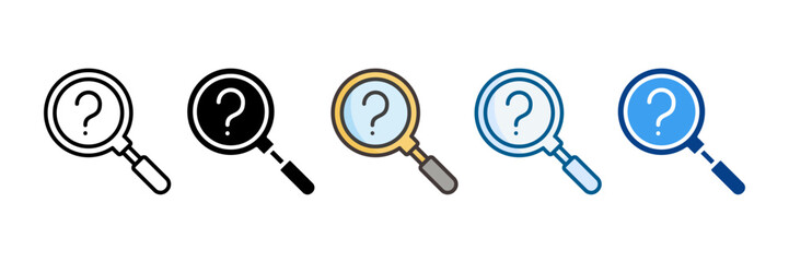 Observation Icon Set Multiple Style Collection