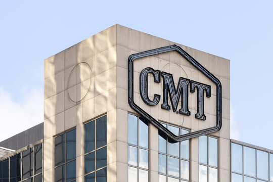 Nashville, TN, USA - March 8, 2025: Country Music Television is a television station, founded in 1983, and owned by Paramount Global and MTV Entertainment Group.