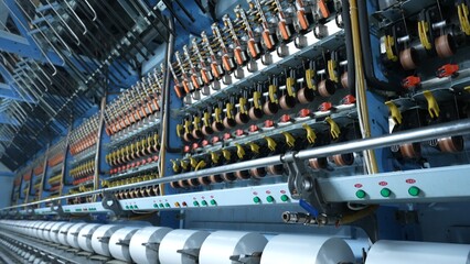 Coarse cotton factory in spinning production line and a rotating machinery and equipment production company