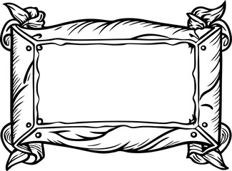 Obraz premium Intricate vintage ornate frame design with decorative elements and artistic detailing