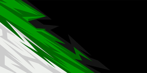 Dynamic sports themed background with geometric shapes and vibrant green. High quality sport background with trendy style, perfect for sports