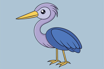 heron on the beach