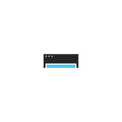 Fototapeta premium Air conditioner icon logo flat vector design