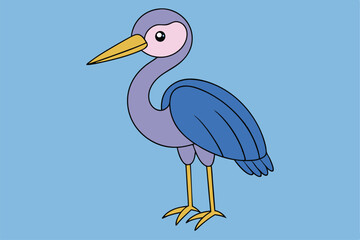 heron on the beach
