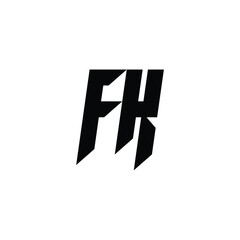 FK monogram logo design letter text name symbol monochrome logotype alphabet character simple logo